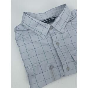 Under Armour Shirt Men’s L Fish Hike Hunt Vented Long Sleeve Light Blue